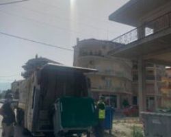 Απολύμανση και πλύσιμο κάδων και δρόμων στο Δήμο Αλμωπίας