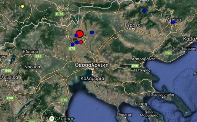 Σεισμική δόνηση 4,7 βαθμών της κλίμακας ρίχτερ τα ξημερώματα του Σαββάτου