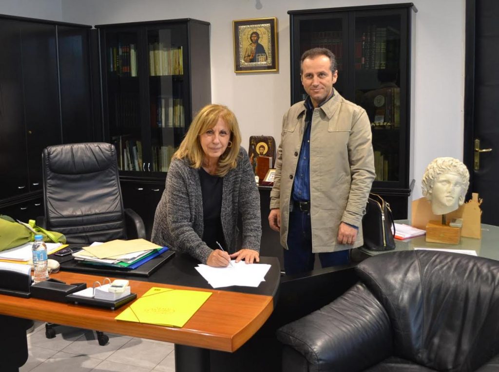 Υπογράφηκε η σύμβαση για τη διαγράμμιση επαρχιακού δικτύου συνολικού προϋπολογισμού 120.000,00 €