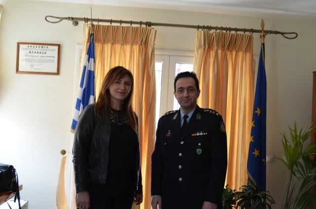 Συνάντηση της Δημάρχου Σκύδρας Κατερίνας Ιγνατιάδου με το νέο Αστυνομικό Διευθυντή Πέλλας Θεολόγο Τσακίρη.