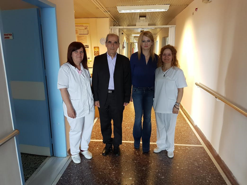 Επισκέψεις Θεοδώρας Τζάκρη στα Νοσοκομεία Έδεσσας και Γιαννιτσών