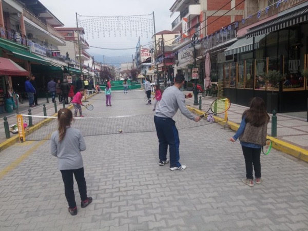 Street tennis και ποδηλατική εκδρομή στην Αριδαία