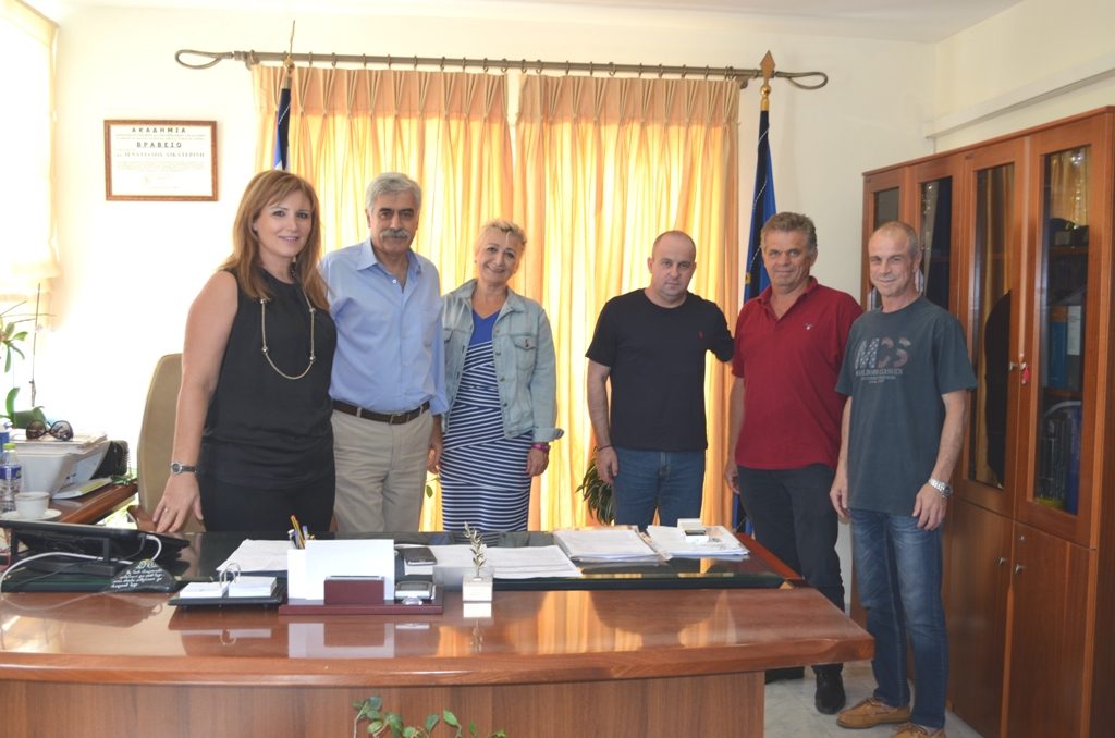 Συνάντηση της Δημάρχου Σκύδρας Κατερίνας Ιγνατιάδου με τον Προϊστάμενο της ΔΕ Πέλλας