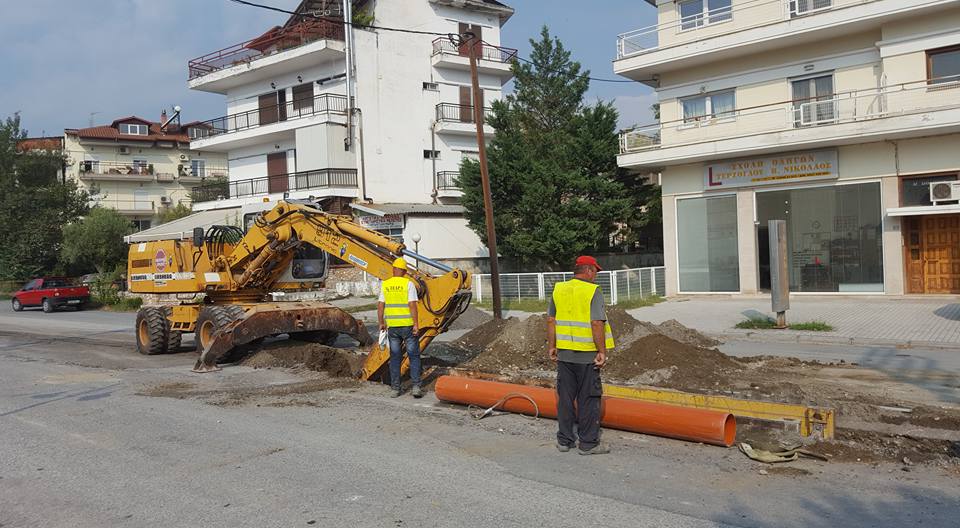 Πρόγραμμα εργασιών του αποχετευτικού Αριδαίας