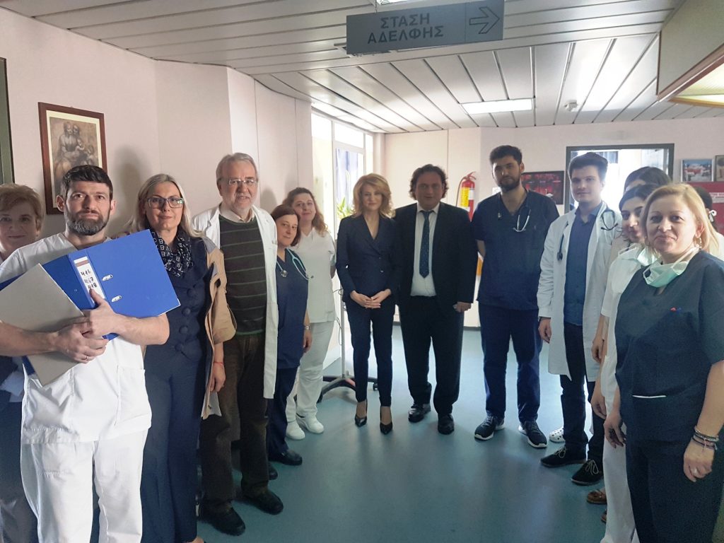 Το Γ.Ν. Γιαννιτσών επισκέφθηκε η Θεοδώρα Τζάκρη