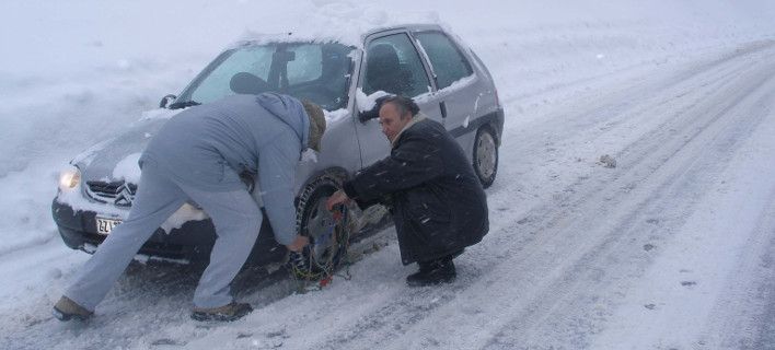 Χιόνια και παγετός στην βόρεια Ελλάδα -Δείτε που είναι απαραίτητες αλυσίδες