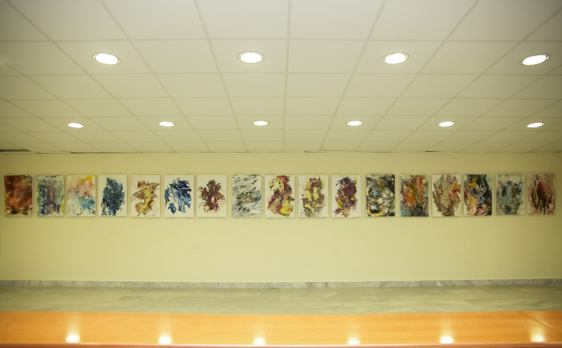 ΡΟΕΣ ΧΟΡΟΥ- Εγκαινιάστηκε η έκθεση ζωγραφικής της Αναστασίας Αμοιρίδου στο Πνευματικό Κέντρο Γιαννιτσών