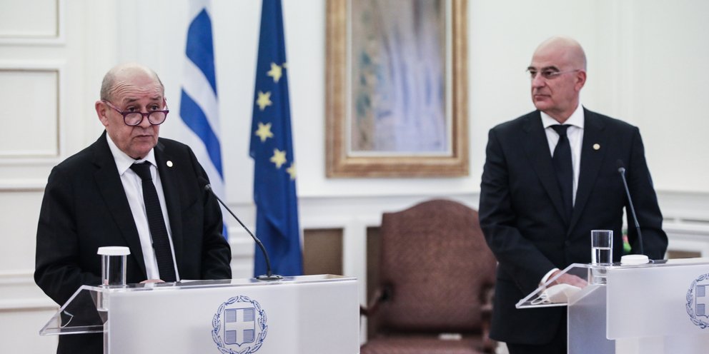 Ολοκληρώθηκε η συνάντηση Δένδια-Λε Ντριάν: «Ελλάδα και Γαλλία είναι στρατηγικοί σύμμαχοι με κοινές αξίες»