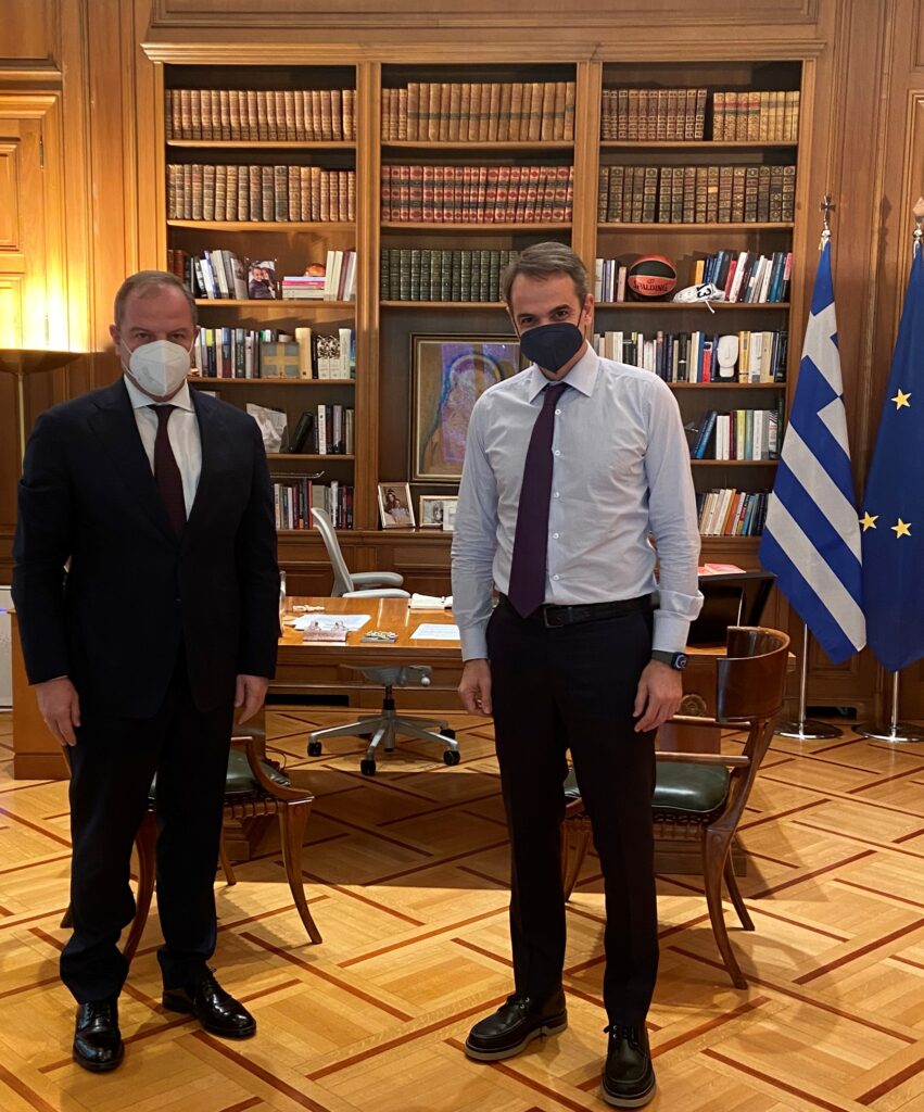 Συνάντηση Διονύση Σταμενίτη με τον Πρωθυπουργό Κυριάκο Μητσοτάκη.