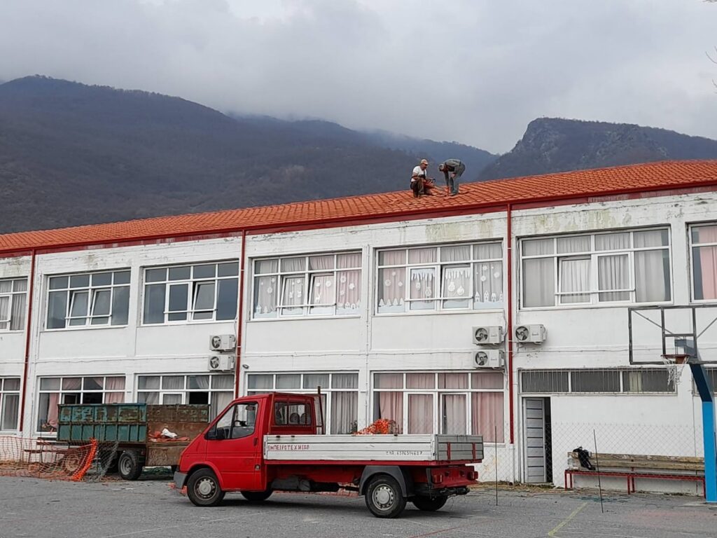 Ολοκληρώθηκε η επισκευή της στέγης του Δημοτικού Σχολείου Προμάχων