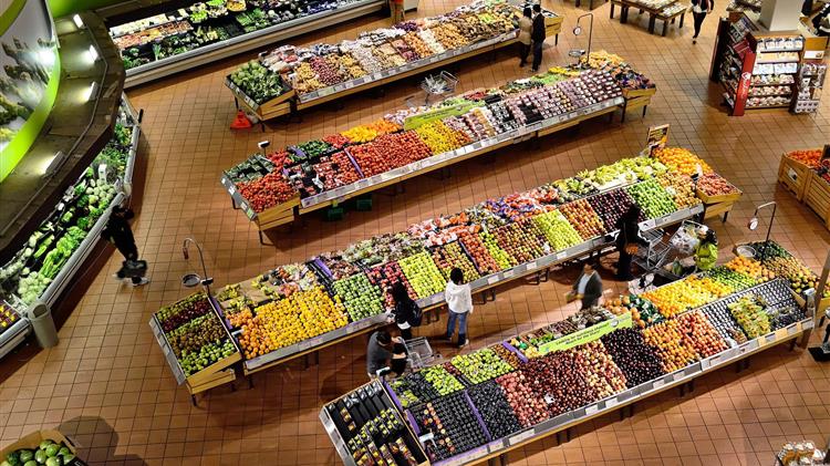 Αύξηση 0,9% παρουσίασαν οι συνολικές πωλήσεις στο λιανεμπόριο τροφίμων