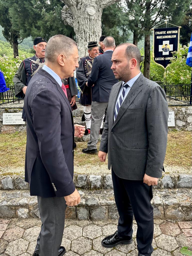 Στις εκδηλώσεις μνήμης των εθνομαρτύρων Άγρα και Μίγκα ο Λάκης Βασιλειάδης