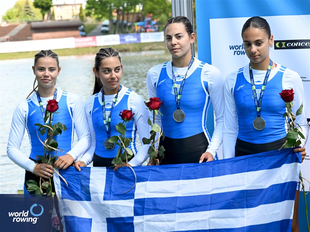 Δευτεραθλήτριες Ευρώπης στην κωπηλασία οι αθλήτριες του Ναυτικού Ομίλου Γιαννιτσών Καλαϊτζή Παναγιώτα και Μουρατίδου Πασχαλινα.