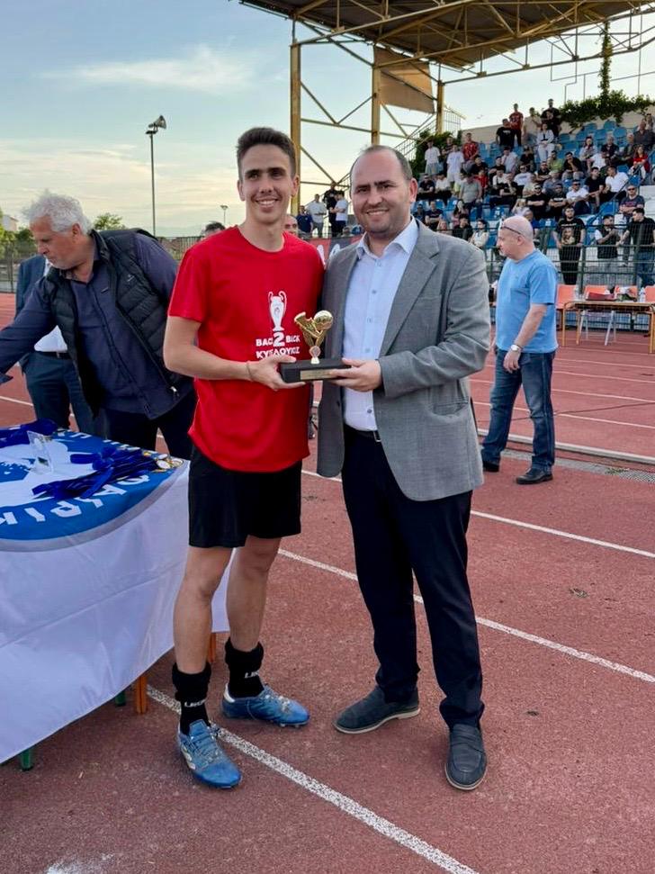 Ο Λάκης Βασιλειάδης στον Αγώνα Απόλλων Κρύας Βρύσης – ΝΠΣ Σκύδρας