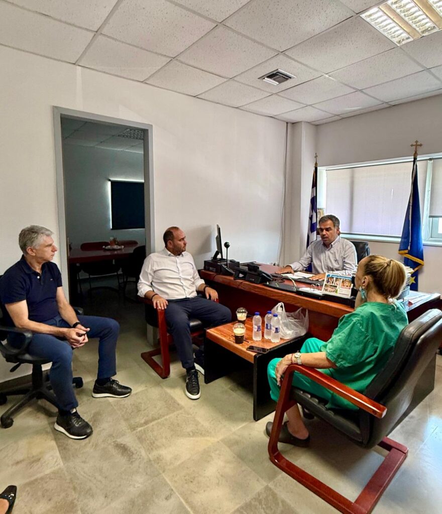 Συνάντηση Λάκη Βασιλειάδη με τον νέο Διοικητή του Γ.Ν. Πέλλας (Έδεσσας -Γιαννιτσών): «Με γοργούς ρυθμούς συνεχίζονται τα έργα στη Ν.Μ. Έδεσσας»