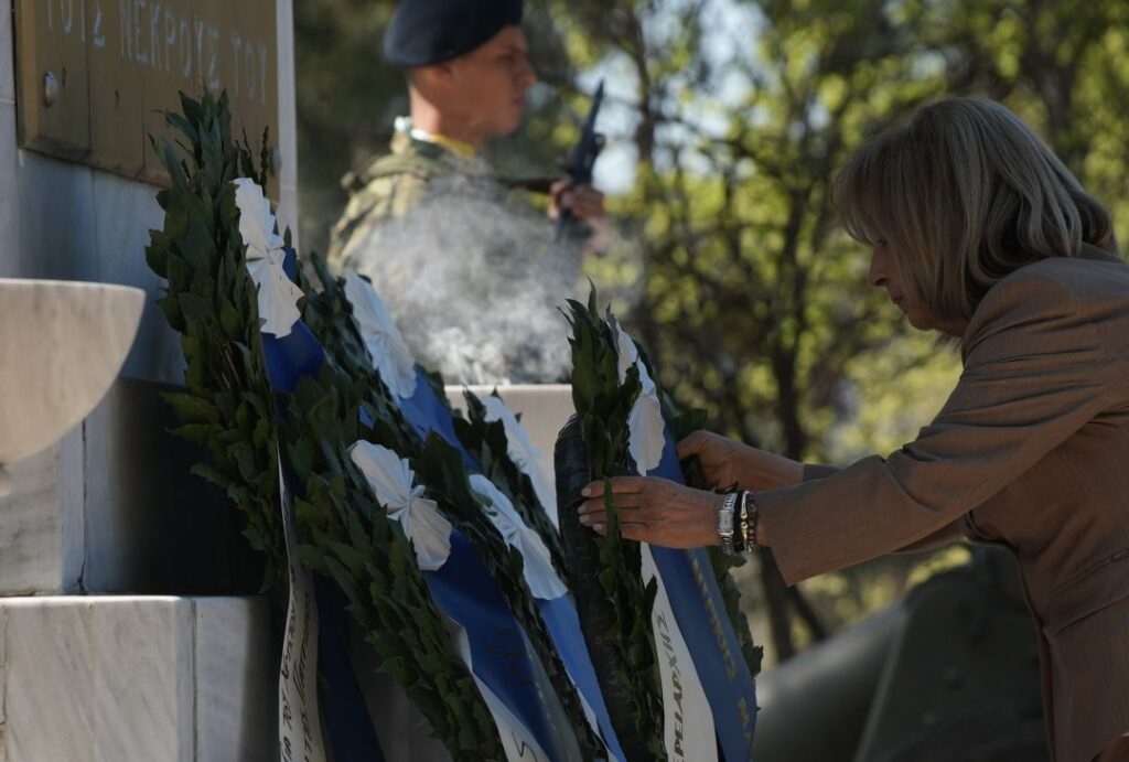 Η Περιφερειάρχης Κεντρικής Μακεδονίας Αθηνά Αηδονά στις εκδηλώσεις για τον εορτασμό της Εθνικής Επετείου της 25ης Μαρτίου 1821